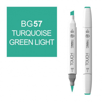 Маркер "Touch Brush" 057 зеленый виридиан BG57